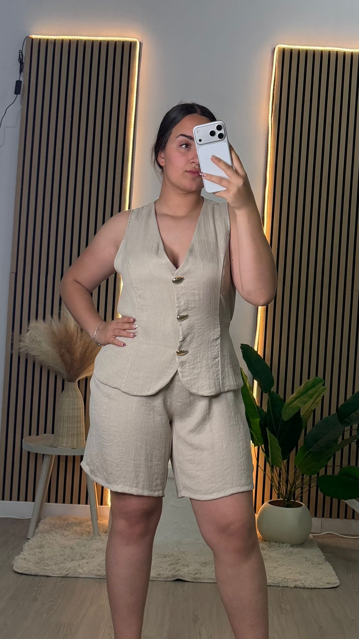Conjunto zafiro beige