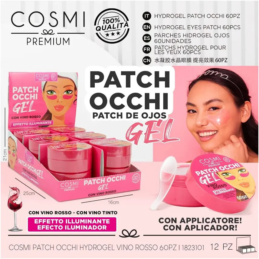 PATCH OCCHI GEL VINO TOSSO