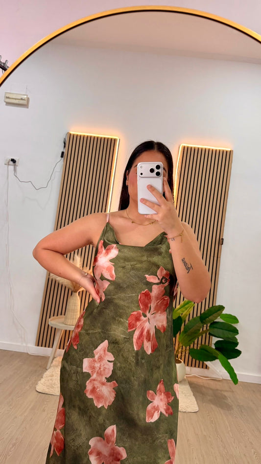 Vestido tropicoqueta verde