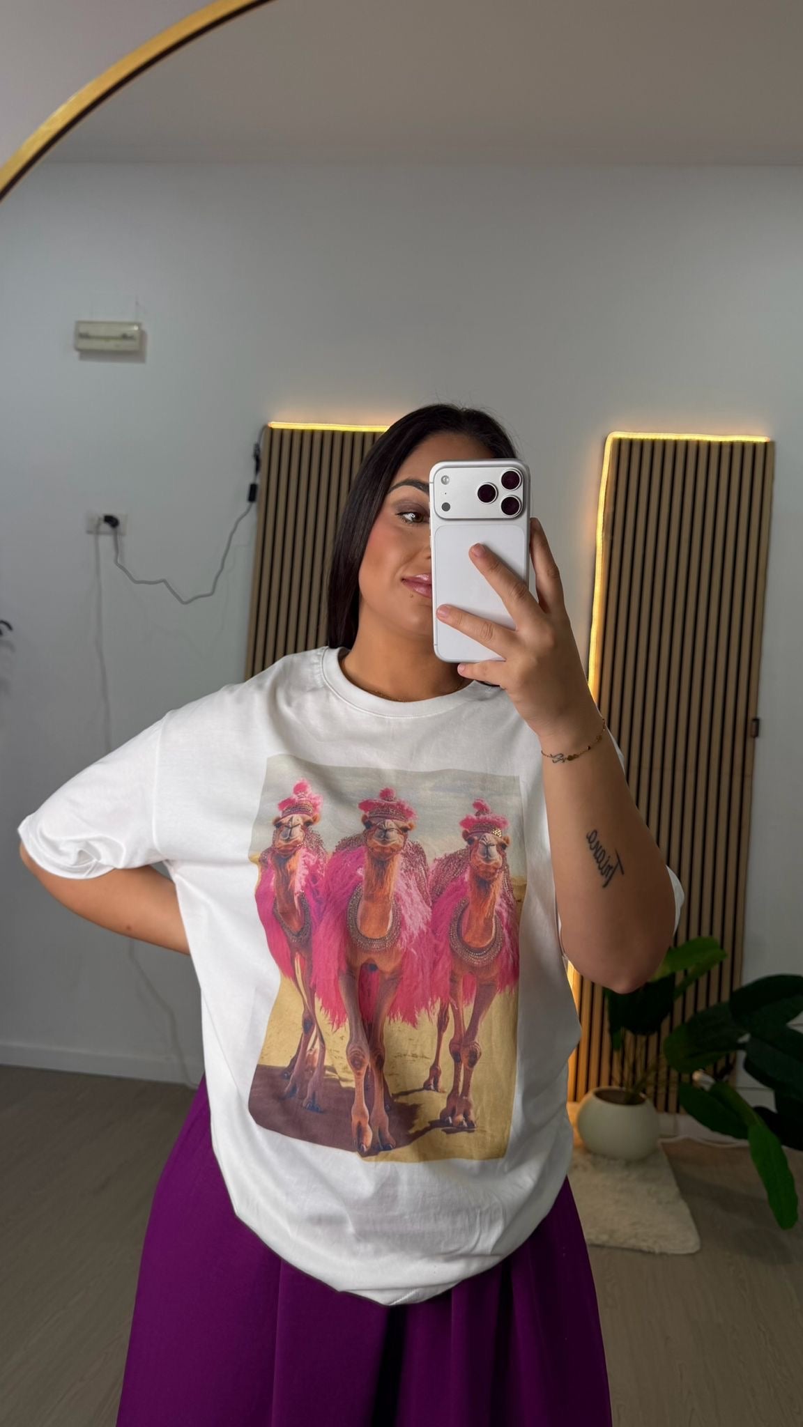 Camiseta curvy llamas