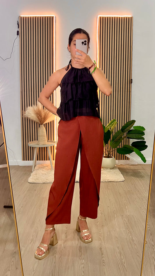 Pantalón capa teja