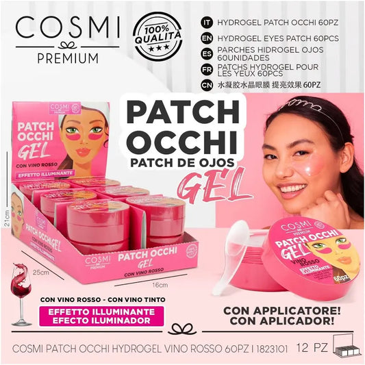 PATCH OCCHI GEL VINO TOSSO