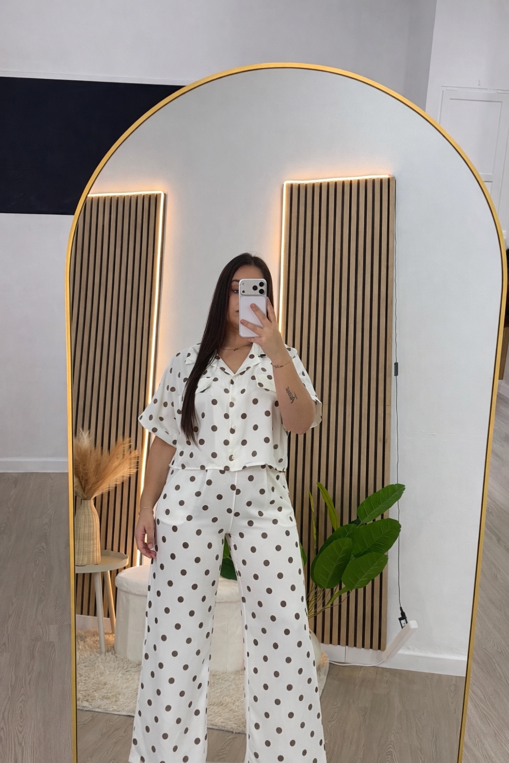 Conjunto lunares blanco