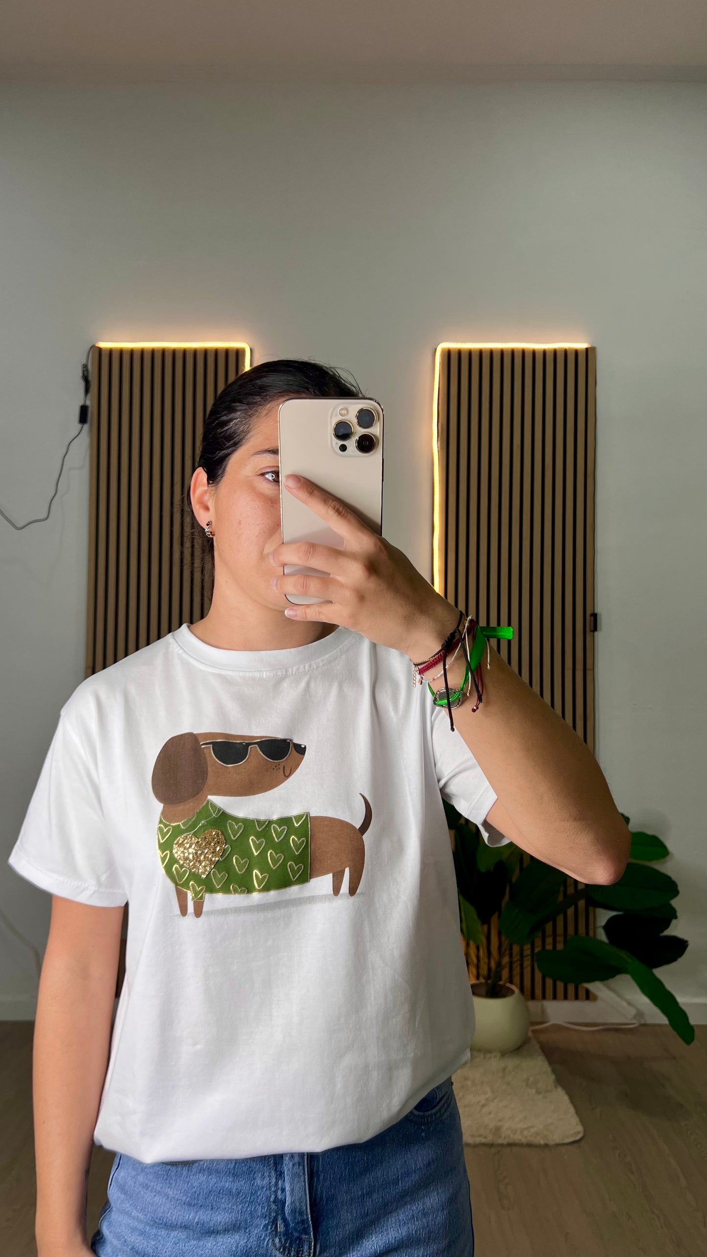 Camiseta básica perro