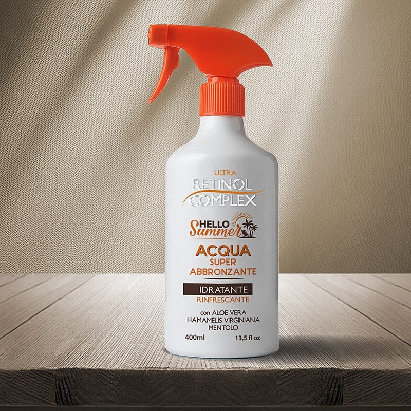 Agua bronceadora hello summer