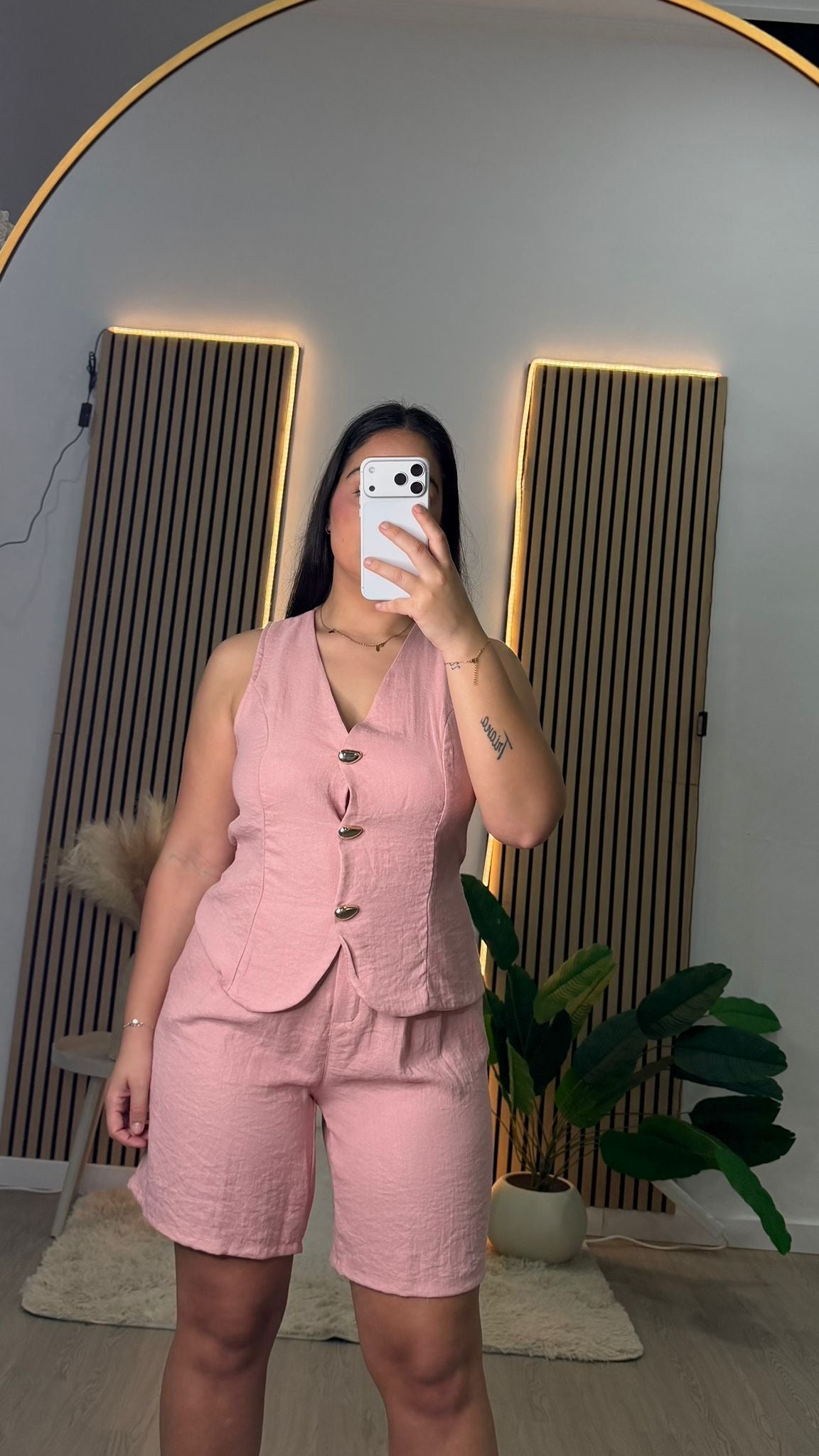 Conjunto zafiro rosa