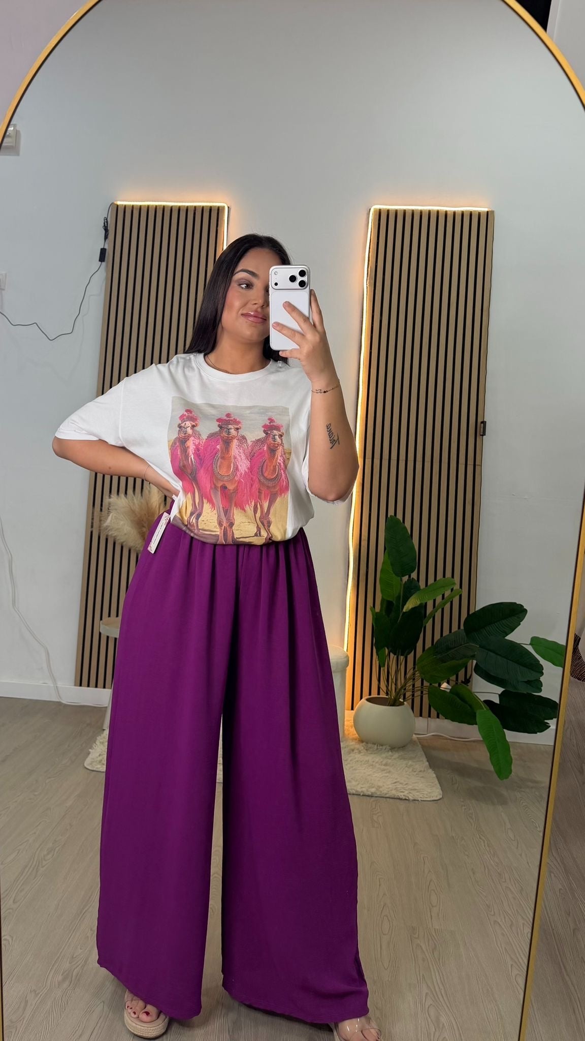 Pantalón curvy buganvilla