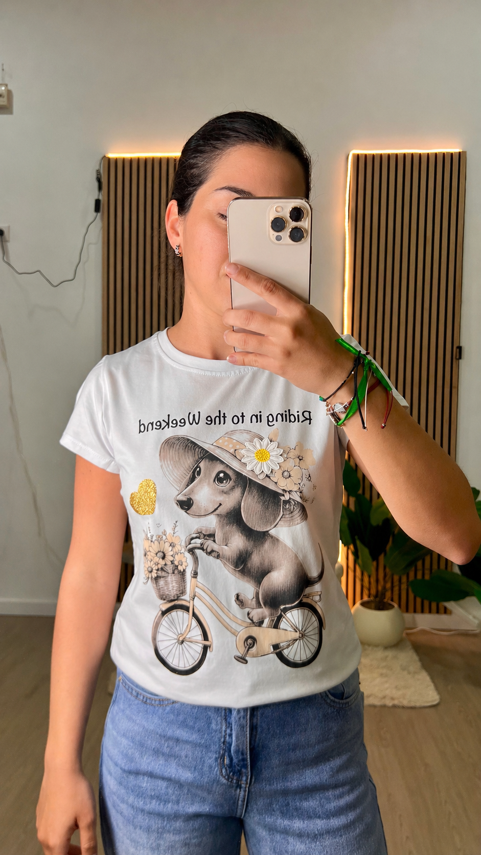 Camiseta perro bicicleta