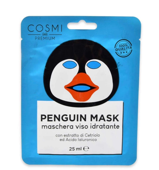 Mascarilla facial pingüino