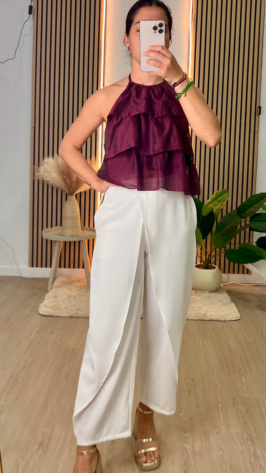 Pantalon capa blanco