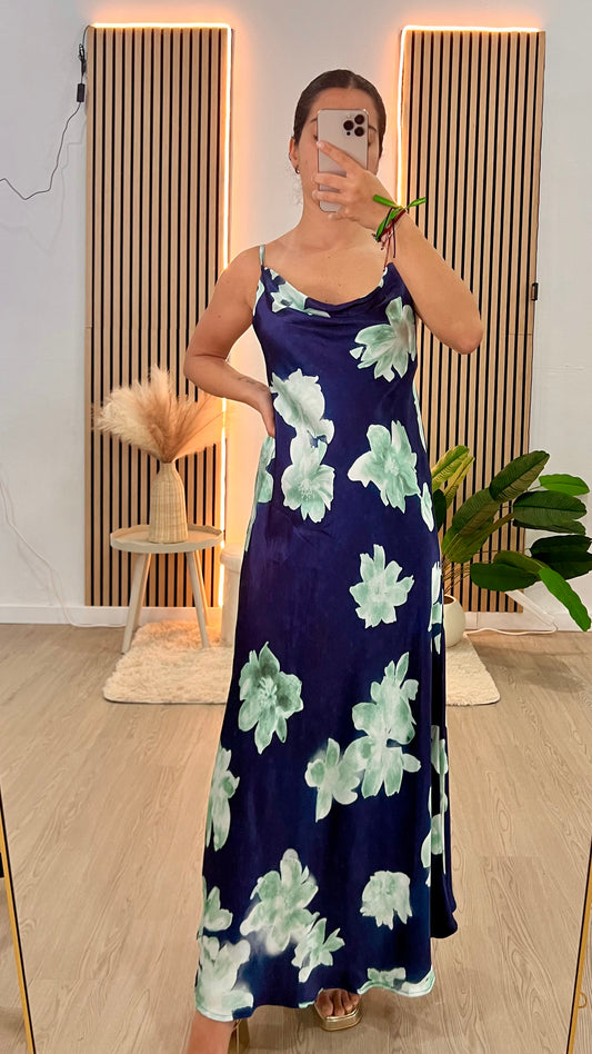 Vestido tropicoqueta azul
