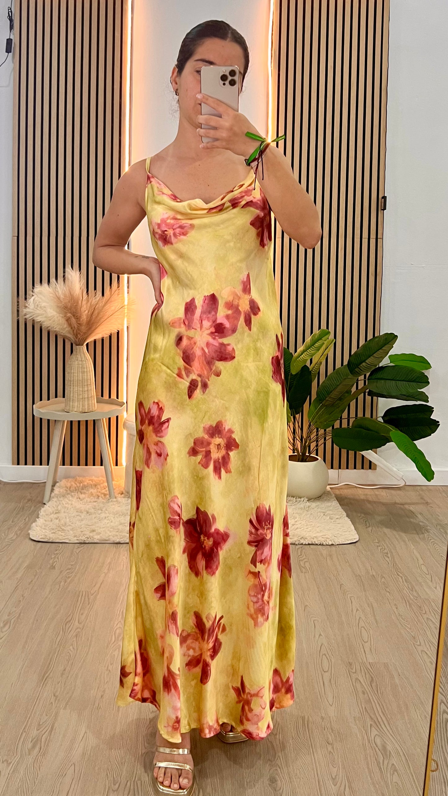Vestido tropicoqueta amarillo