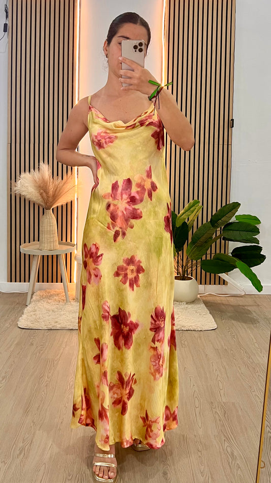Vestido tropicoqueta amarillo