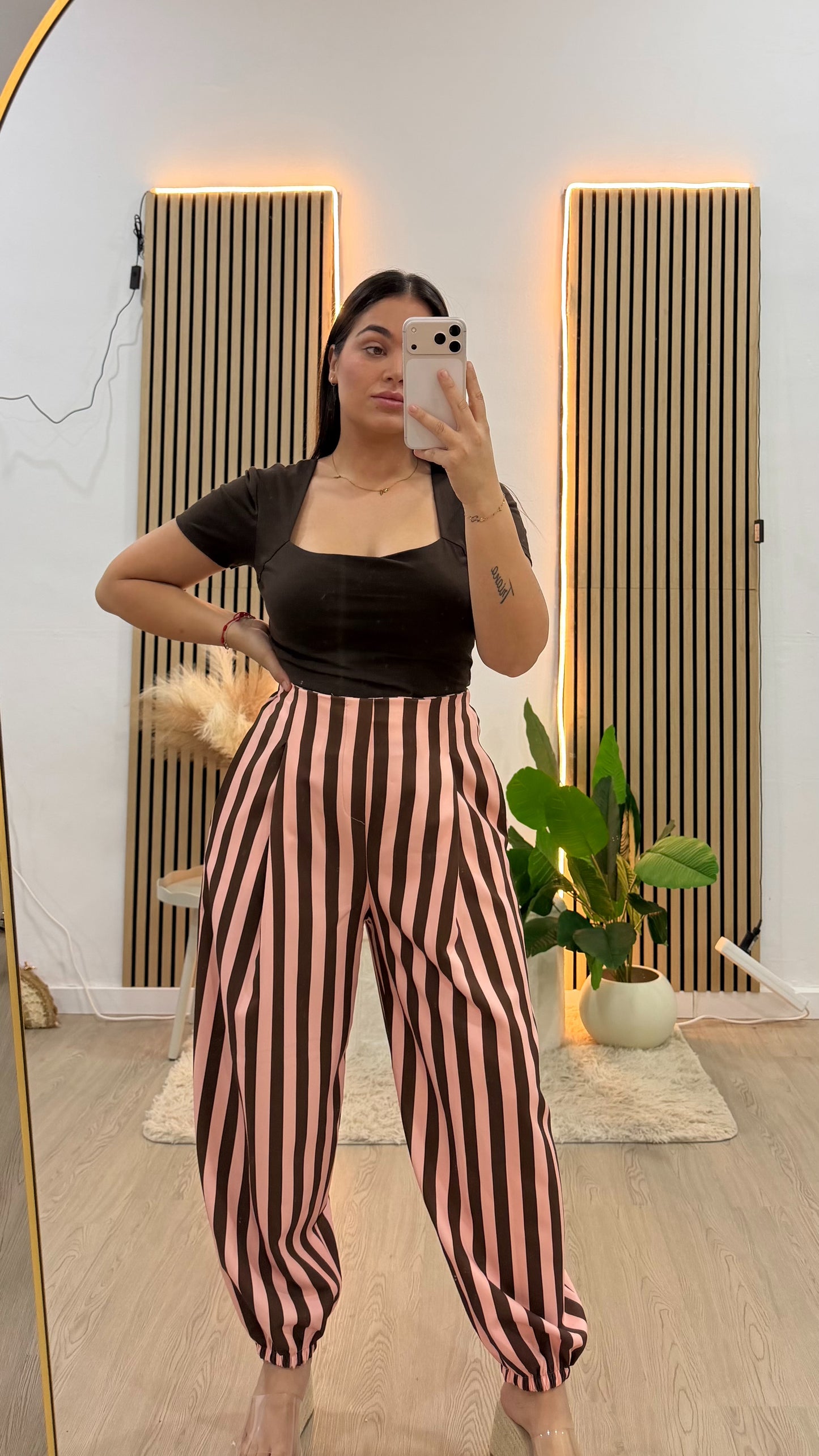 PANTALÓN RAYAS ROSA